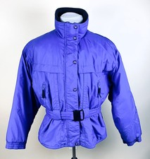 Edelweiss Womens L Insulated Purple Nylon Ski Jacket Coat