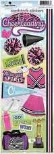 Paper House Productions Sticky Pix CHEERLEADING Cardstock Stickers - 18 pcs