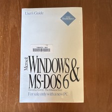 NIB Microsoft Windows And MS-DOS6 Users Guide Includes DoubleSpace and COA