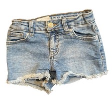 Girls Jean Shorts Size XS 4/5 Adjustable Waist Cat  Jack New Without Tags