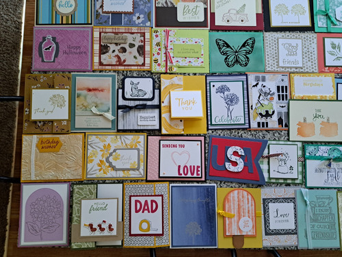 100+ Stampin' Up! Demonstrator Handmade Greeting Card Fronts and Full-Size Cards