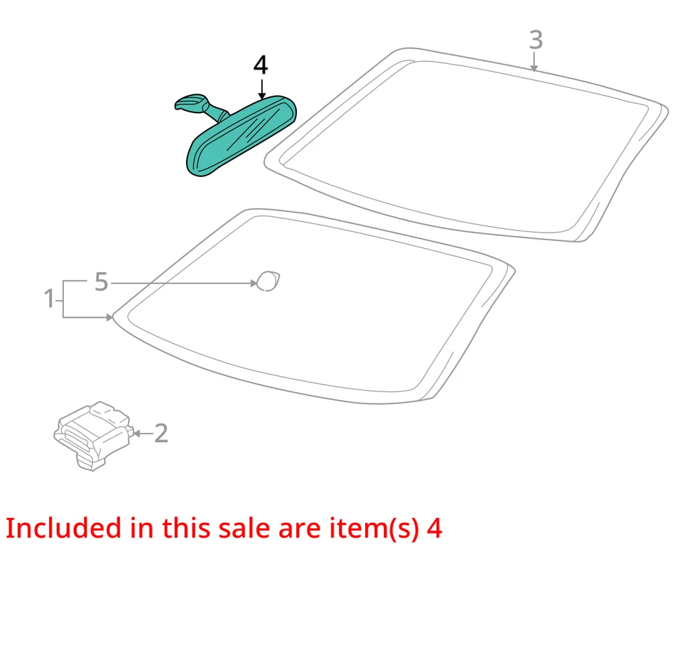 Espejo retrovisor compatible con 98-02 MAZDA 626 26916759 Foto 3 de 4