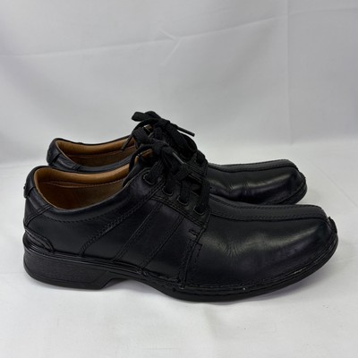 Clarks Leather Touareg Vibe Oxford Dress Shoes Size 8 Black  display picture 1