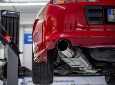  Edelstahl Sportauspuff Toyota Supra MK4 114mm rund