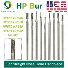 US WAVE Drill Dental Tungsten Carbide Burs HP 2.35mm For Straight Handpiece