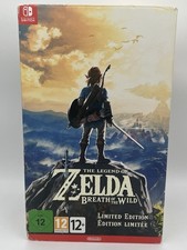 Zelda Breath of the Wild Limited Edition Nintendo Switch w/ Sword Statue & CD