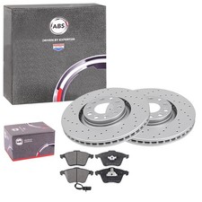 ABS BREMSSCHEIBEN 320mm Gelocht + BELÄGE VORNE passend für AUDI A4 B7 8E