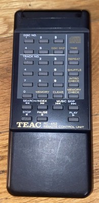 TEAC RC-452 Remote Control for 5-Disc Compact Disc CD Player PD-D700 OEM