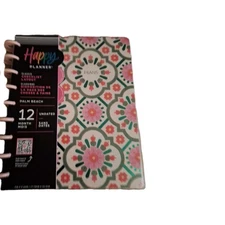 Happy Planner Undated Classic 12 Mo Palm Beach Planner W Checklist Layout New