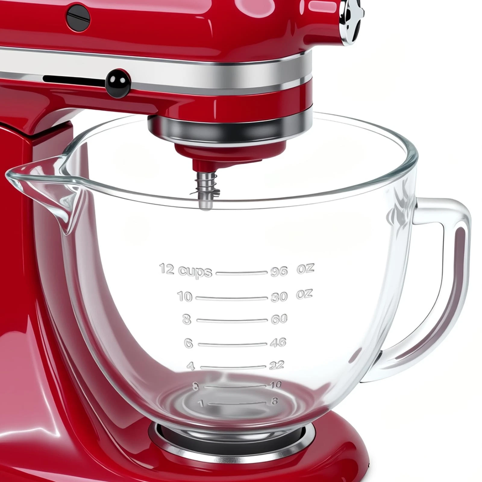 5 Quart Glass Mixing Bowls with 4.5&5 KitchenAid Stand Mixer,Allows Placing i...