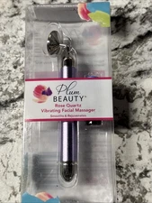 Plum Beauty Rose Vibrating  Facial Massager Wrinkle Puffiness Eye Relax