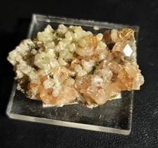 ☆Impressive Peach Hessonite Garnet With Diopside Jeffery Mine Canada ☆