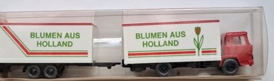 MAGIRUS mit Tandem-Anhänger   BLUMEN AUS HOLLAND     Wiking 426
