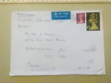 GB Postal History: Aug 1987 AIRMAIL higher rate to Canada £1.01 paid