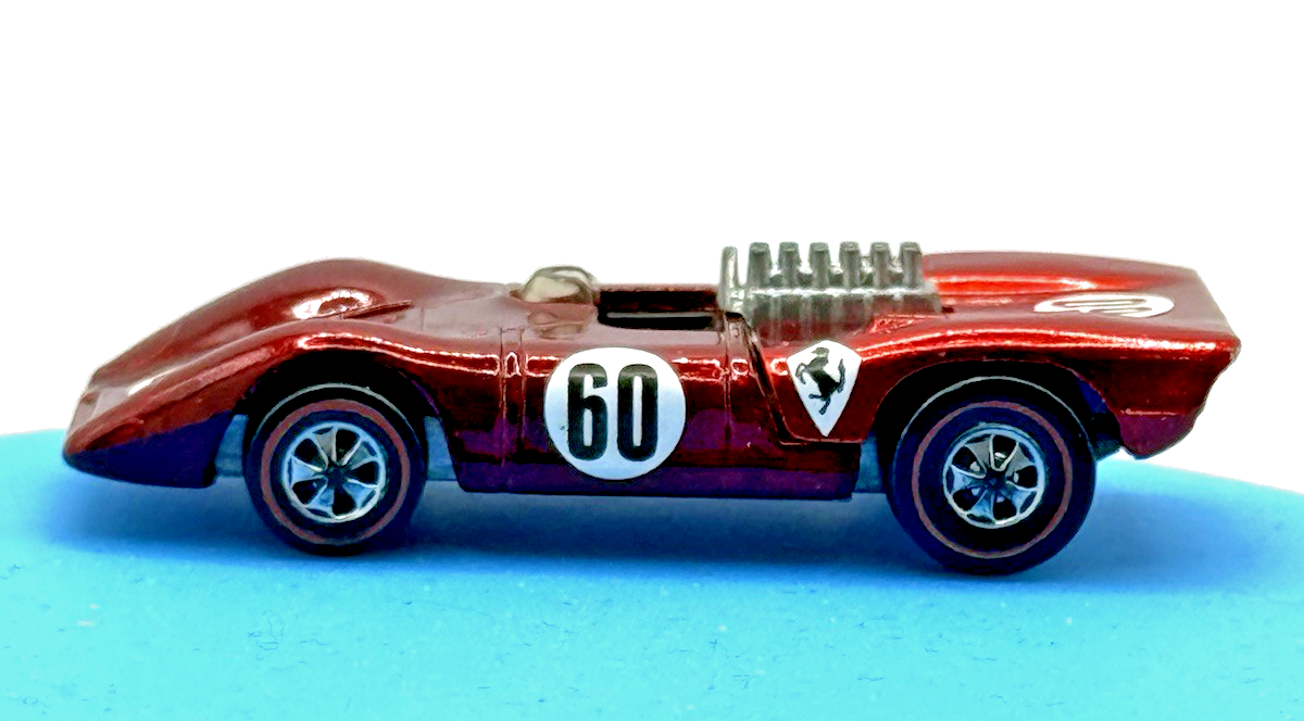 Hot Wheels Redline 1970 EXCEPTIONAL Cherry Red Ferrari 312P US