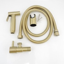Stainless Gold brushed Toilet Bidet Spray wc bathroom shower head Sprayer Hand