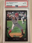 2011 Bowman Draft Picks & Prospects Mike Trout #101 PSA 8