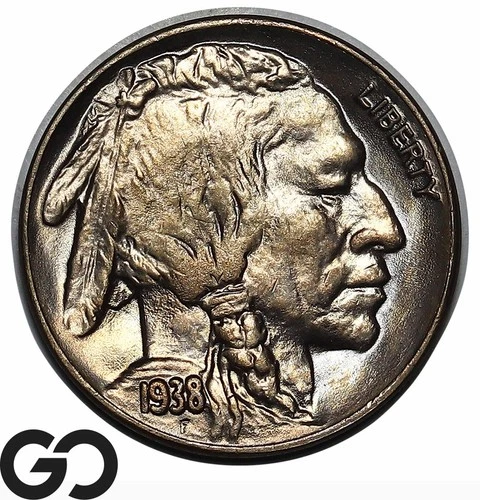 1938-D Buffalo Nickel, Beautiful Superb Gem BU++