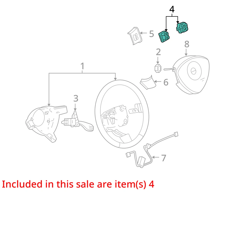 2005-2008 CHEVROLET SATURN UPLANDER RELAY SWITCH ASM RDO CONT EBONY 10394830 NEW - Image 2 of 3