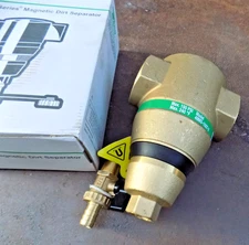 TACO 1-1/2" Brass 4900 Series Magnetic Dirt Separator Threaded 49MD-150T-2