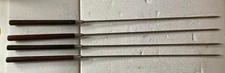 Vintage Set of 4 BBQ Shish Kabob or Fondue Skewers