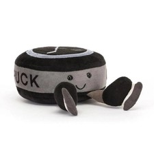 Jellycat Amuseables Sports Ice Hockey Puck Soft Plush Stuffed Toy Gift 3 in