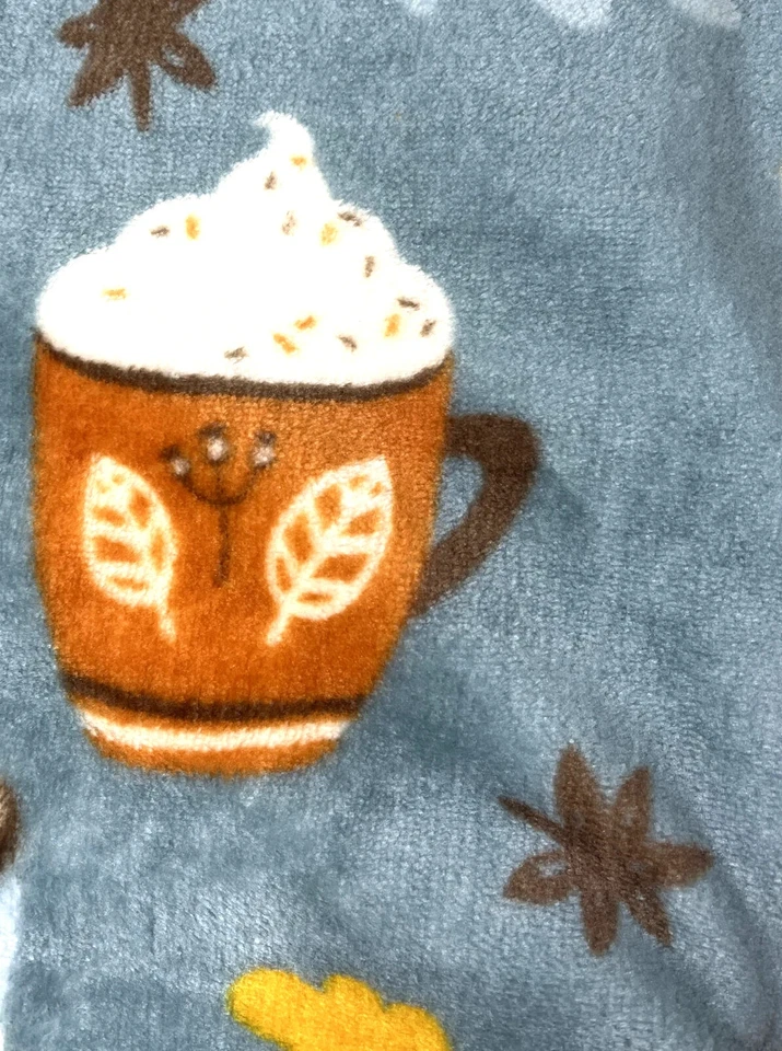 Cobertor macio de pelúcia quente e aconchegante multicolorido grãos âmbar tamanho 50 x 70 novo com etiquetas - Imagem 4 de 4