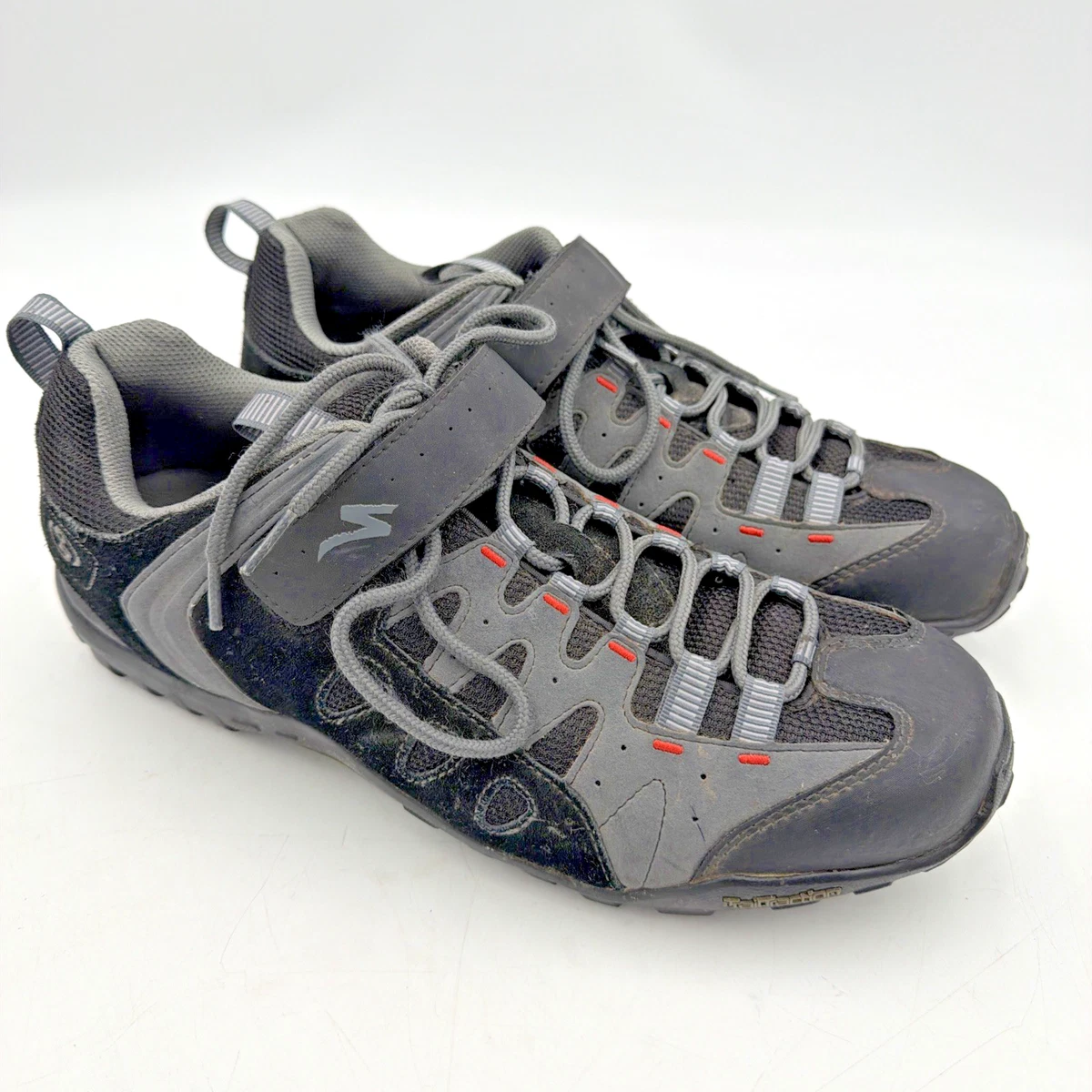 Men’s Specialized MTB Bike Cycling Shoes Gray on black  Sz 40 Specialized Men main image 4