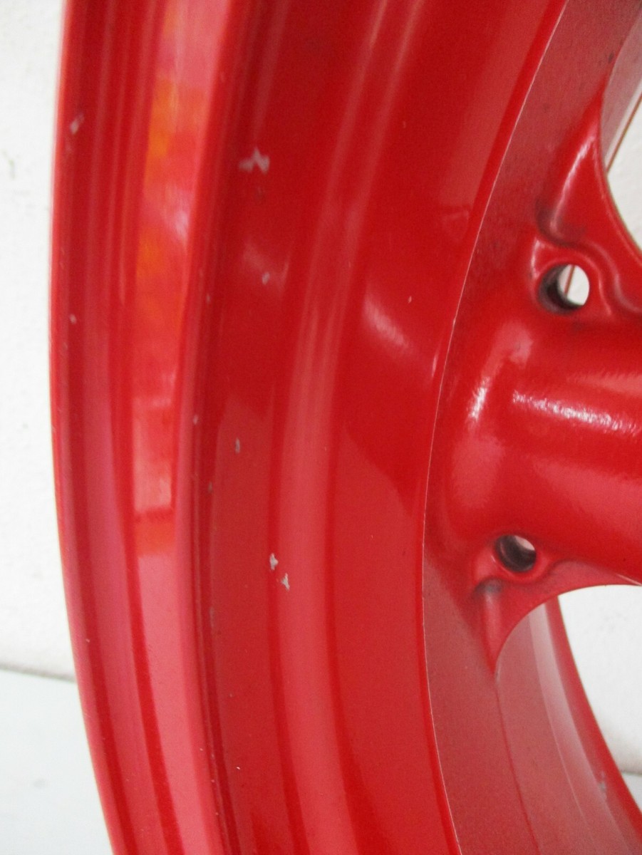 9/17 Rn Wheel Rim Rear J17XMT5.50 Red Kawasaki ZX9R ZX900C Runout
