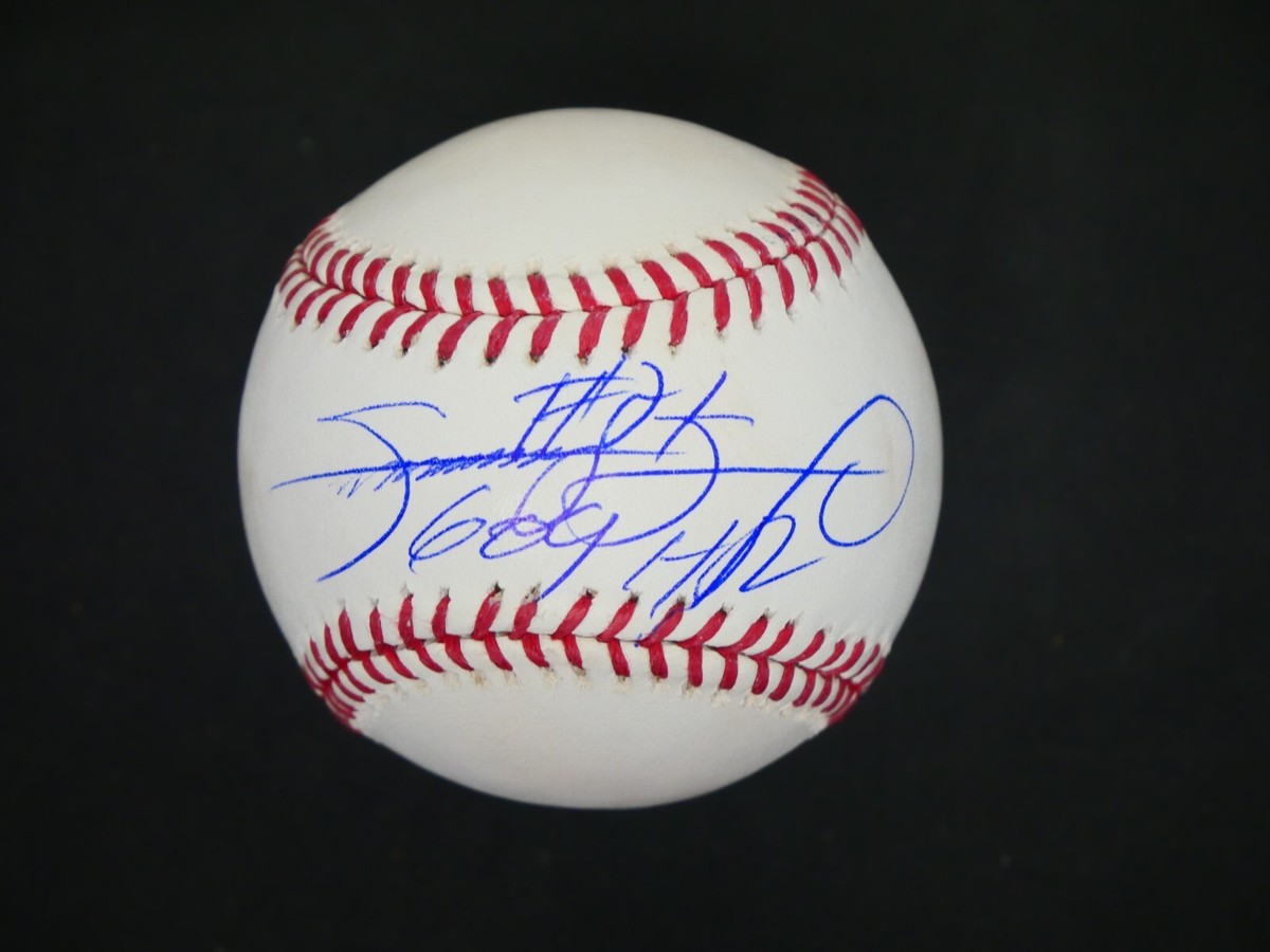 SAMMY SOSA SIGNED OFFICIAL OMLB BASEBALL INSCRIBED 