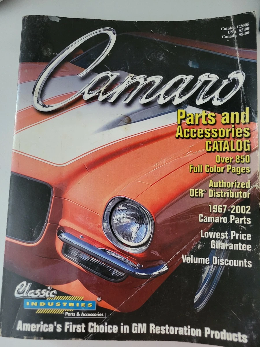 Vintage 2005 Chevrolet Camaro Parts Accessories Catalog Classic Industries