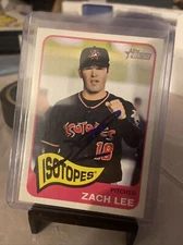 Zach Lee signed 2014 Minor League Heritage #17 Dodgers auto autograph prospect