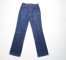 Vintage 70s Streetwear Womens 14 Distressed Wide Leg Bell Bottoms Denim Jeans