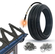 MAXKOSKO Gutter De-Icing Cable, 160ft Snow Melting & Ice Dam Prevention