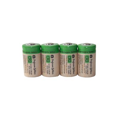 4er Set Professor Optiken CR2 Lithium-Ionen-Akku, 3 Volt mit 325 mAh inkl. Case