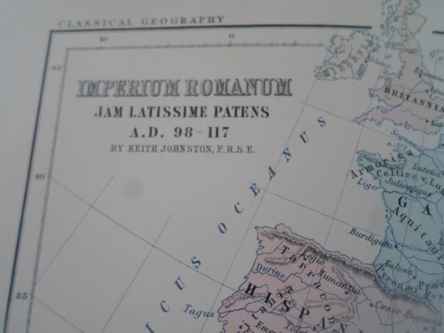 Map 1870 IMPERIUM ROMANUM Jam Latissime Patens By Keith Johnston (Plate 12) - Picture 2 of 8