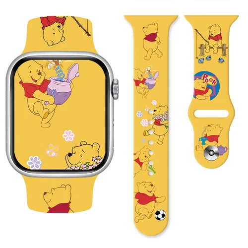 Winnie the Pooh Wristwatch Bands Cartoon Silicone Watch Band for Apple Watch - Picture 4 of 38