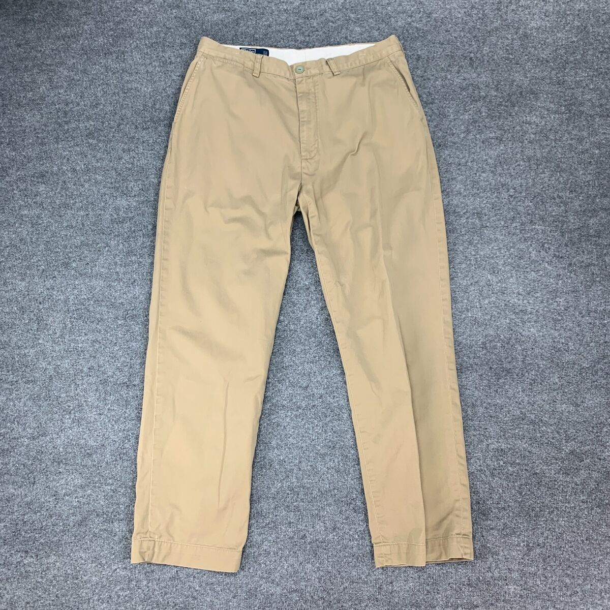 Polo Ralph Lauren Prospect Pants Mens 36 Beige Cotton Flat Polo Ralph Lauren Prospect Pants Mens 36 Beige Cotton Flat
