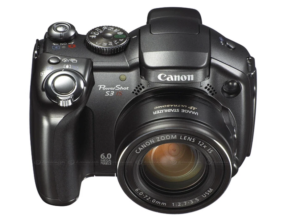 Canon PowerShot S3 IS 6MP 12x Zoom Flip Screen Digital Bridge Camera - Image 3 of 3