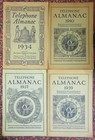 4 Bell System Telephone Almanacs 1934 1937 1939 1940