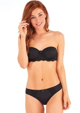 PRETTY POLLY Imogen Push Up Strapless Bra Black UK 34D BRAND NEW