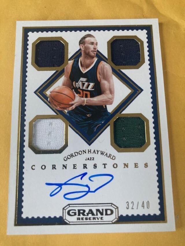 2016-17 Panini Grand Reserve - Cornerstones Gordon Hayward