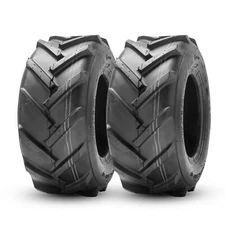 Set 2 16x6.50-8 Lawn Mower Tires Tractor Tire 4Ply 16x6.5x8 Heavy Duty Tubeless