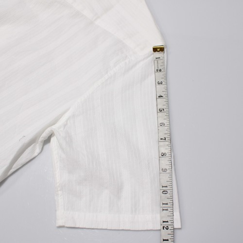Officine Generale NWT Eren Short Sleeve Casual Button Down Shirt Size M in White - Picture 5 of 10