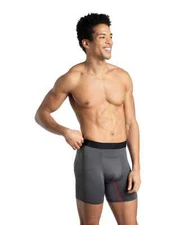 Fruit of the Loom Men's Boxer Briefs 360 stretch cooling channels 6 Pk