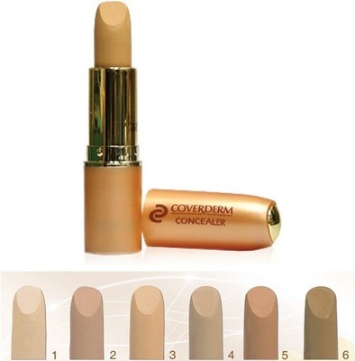 Coverderm Concealer Waterproof Anti Aging Factors 24h Lasting Spf 30 In 6 Shades