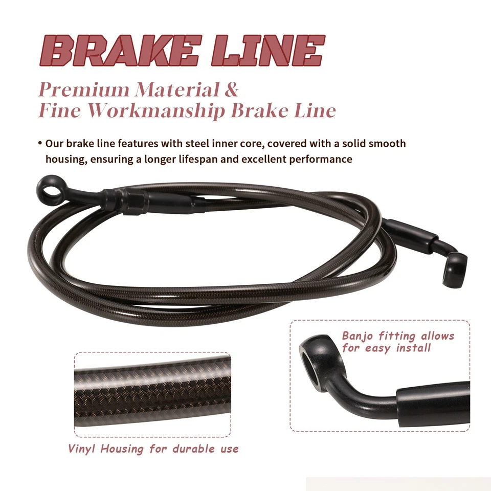 Cable de acelerador de embrague de línea de freno Softail para 00-06 Harley Heritage classic 12" Foto 3 de 4