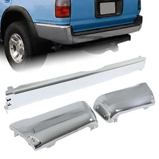 Step Bumper with Bumper Ends For Toyota 4Runner 1996-2002 Rear Chrome Steel
