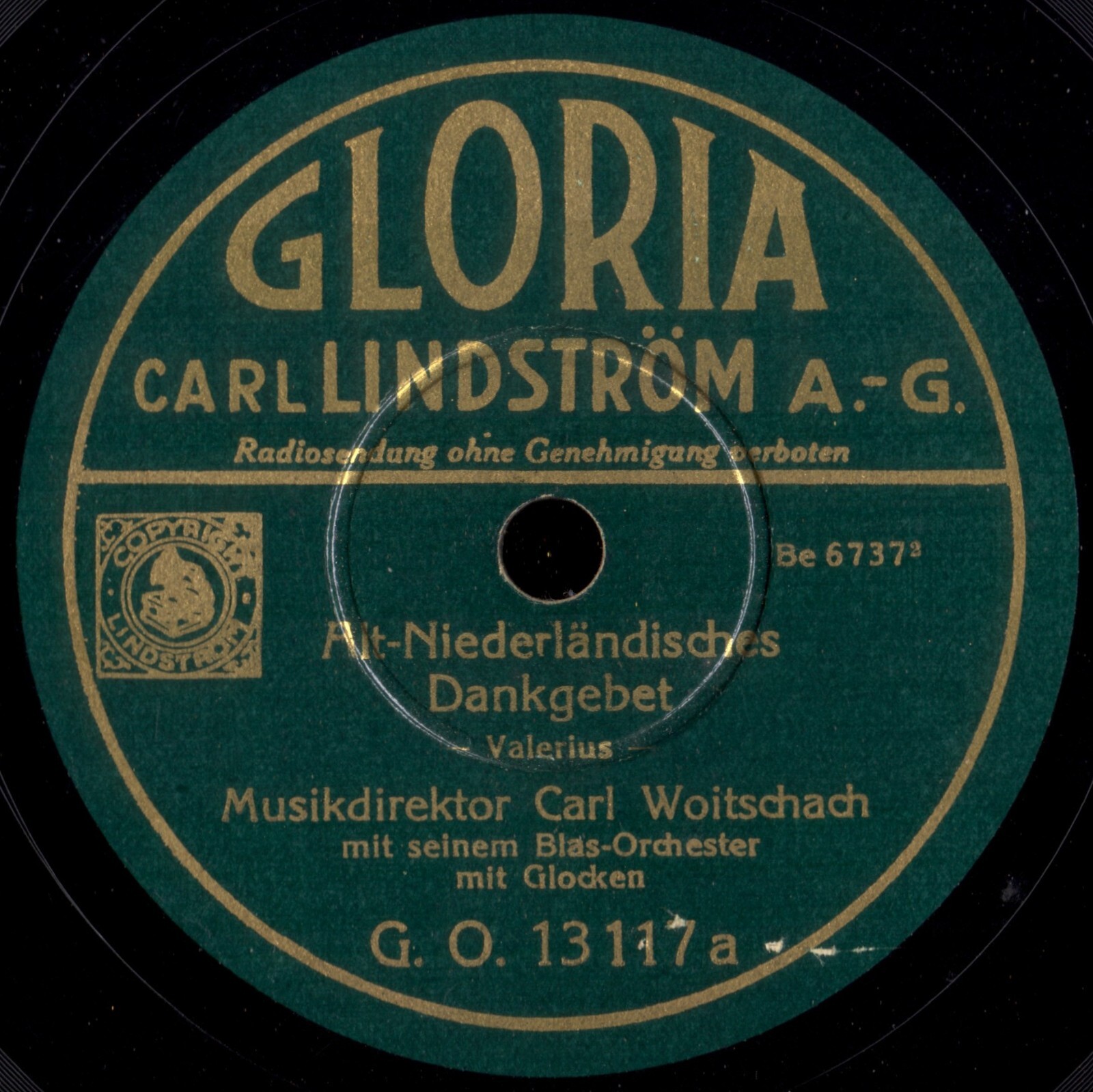 ALTNIEDERLÄNDISCHES DANKGEBET GERMAN WW2 MARSCH RARE WWII 78rpm Record