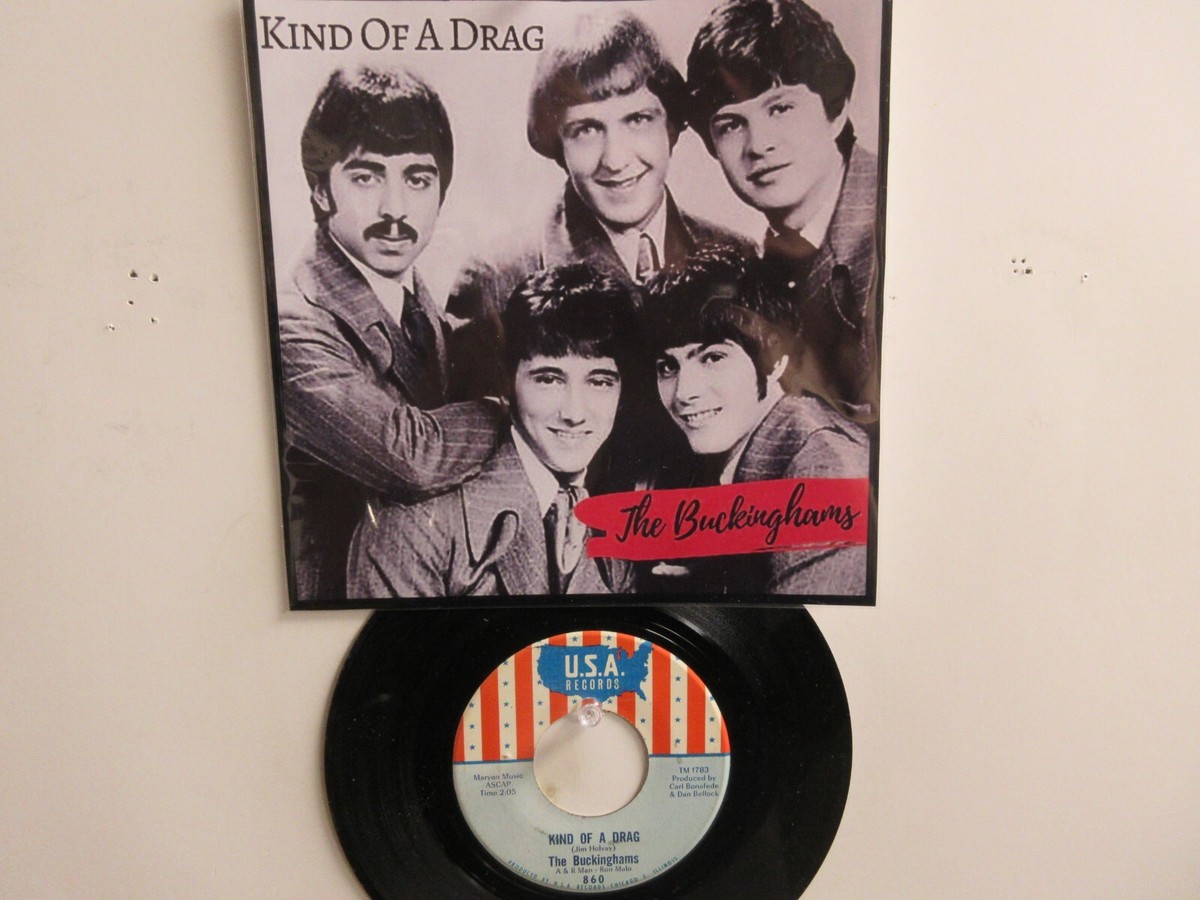 💥 ' THE BUCKINGHAMS ' HIT 45 + PICTURE [KIND OF A DRAG] 1966